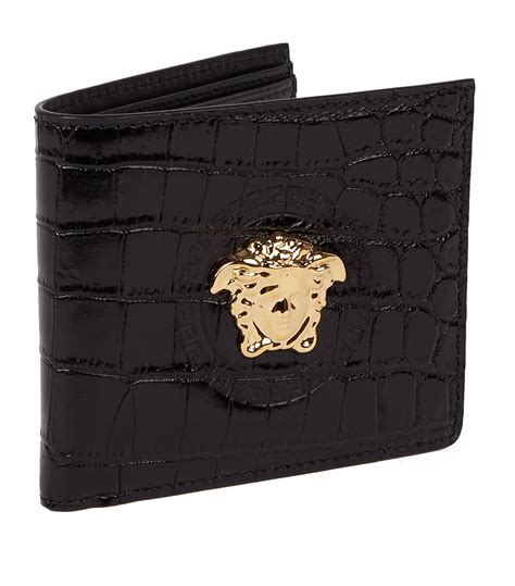 versace leather card case wallet|versace wallets for men.